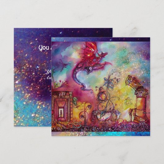 GARDEN VAN DE VERLORENDE SCHADOWS - RODE DRAGON FL KAART (Voorkant / Achterkant)