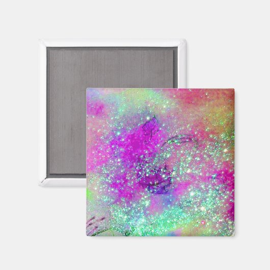 GARDEN VAN DE VERLORENDE SCHADOWS - roze paars vio Magneet (Voorkant / Achterkant)