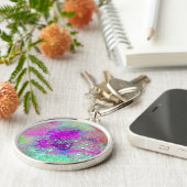 GARDEN VAN DE VERLORENDE SCHADOWS - roze paars vio Sleutelhanger (Zijkant)