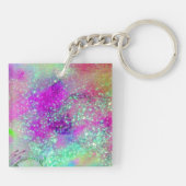 GARDEN VAN DE VERLORENDE SCHADOWS - roze paars vio Sleutelhanger (Achterkant)