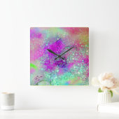 GARDEN VAN DE VERLORENDE SCHADOWS - roze paars vio Vierkante Klok (Huis)