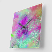 GARDEN VAN DE VERLORENDE SCHADOWS - roze paars vio Vierkante Klok (Hoek)