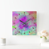 GARDEN VAN DE VERLORENDE SCHADOWS - roze paars vio Vierkante Klok (Huis)