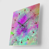 GARDEN VAN DE VERLORENDE SCHADOWS - roze paars vio Vierkante Klok (Hoek)