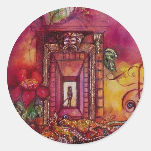 GARDEN VAN DE VERLORENDE SCHADOWS / SERPENS EN IGU RONDE STICKER (Voorkant)