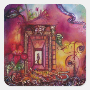 GARDEN VAN DE VERLORENDE SCHADOWS - SERPENS EN IGU VIERKANTE STICKER