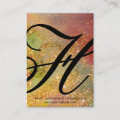 GARDEN VAN DE VERLORENDE SCHADOWS - STAR DUST MONO VISITEKAARTJE (Achterkant)