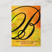 GARDEN VAN DE VERLORENDE SCHADOWS - STAR DUST MONO VISITEKAARTJE (Achterkant)