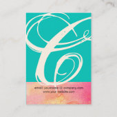 GARDEN VAN DE VERLORENDE SCHADOWS STAR DUST MONOGR VISITEKAARTJE (Achterkant)