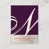 GARDEN VAN DE VERLORENDE SCHADOWS STAR DUST MONOGR VISITEKAARTJE (Achterkant)