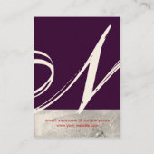 GARDEN VAN DE VERLORENDE SCHADOWS STAR DUST MONOGR VISITEKAARTJE (Achterkant)