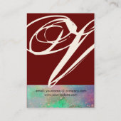 GARDEN VAN DE VERLORENDE SCHADOWS STAR DUST MONOGR VISITEKAARTJE (Achterkant)