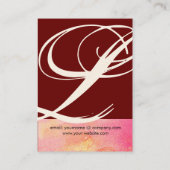 GARDEN VAN DE VERLORENDE SCHADOWS STAR DUST MONOGR VISITEKAARTJE (Achterkant)