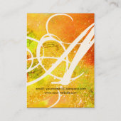 GARDEN VAN DE VERLORENDE SCHADOWS STAR DUST MONOGR VISITEKAARTJE (Achterkant)