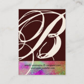 GARDEN VAN DE VERLORENDE SCHADOWS STAR DUST MONOGR VISITEKAARTJE (Achterkant)