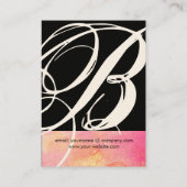 GARDEN VAN DE VERLORENDE SCHADOWS STAR DUST MONOGR VISITEKAARTJE (Achterkant)