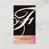 GARDEN VAN DE VERLORENDE SCHADOWS STAR DUST MONOGR VISITEKAARTJE (Achterkant)