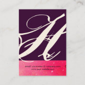 GARDEN VAN DE VERLORENDE SCHADOWS STAR DUST MONOGR VISITEKAARTJE (Achterkant)