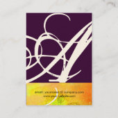 GARDEN VAN DE VERLORENDE SCHADOWS STAR DUST MONOGR VISITEKAARTJE (Achterkant)