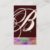 GARDEN VAN DE VERLORENDE SCHADOWS STAR DUST MONOGR VISITEKAARTJE (Achterkant)