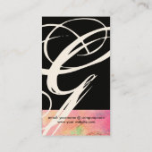 GARDEN VAN DE VERLORENDE SCHADOWS STAR DUST MONOGR VISITEKAARTJE (Achterkant)