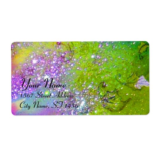 GARDEN VAN DE VERLORENDE SCHADOWS, violet groen ge Etiket (Voorkant)