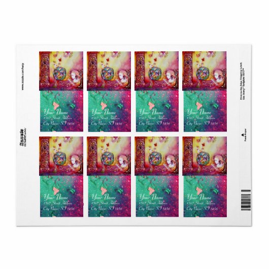 GARDEN VAN DE VERLORENDE SCHADOWS / VRIJ EN BUTTER ETIKET (Full Sheet)