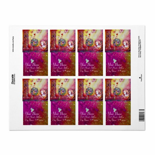 GARDEN VAN DE VERLORENDE SCHADOWS / VRIJ EN BUTTER ETIKET (Full Sheet)