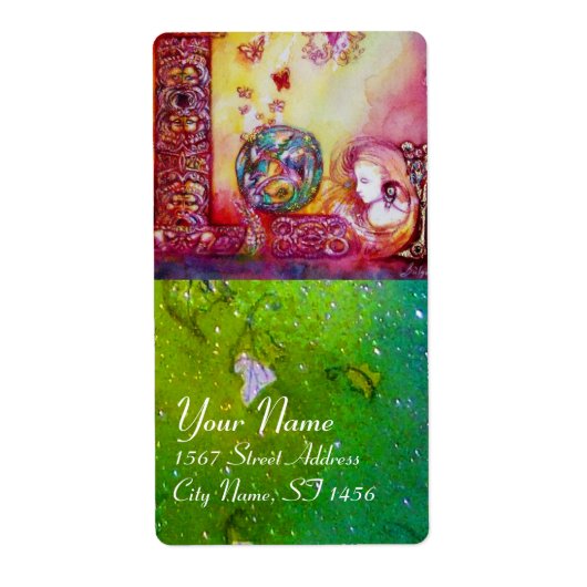 GARDEN VAN DE VERLORENDE SCHADOWS / VRIJ EN BUTTER ETIKET (Voorkant)