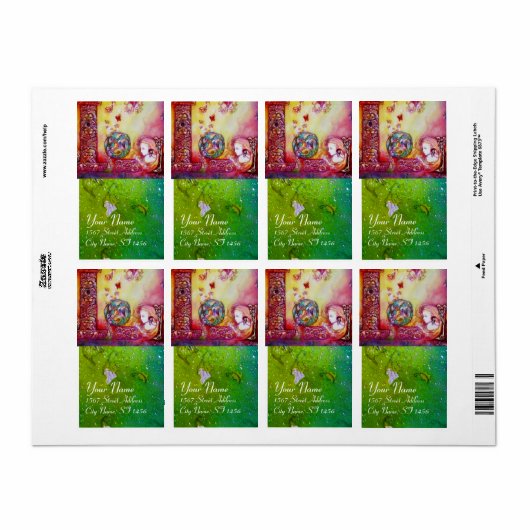 GARDEN VAN DE VERLORENDE SCHADOWS / VRIJ EN BUTTER ETIKET (Full Sheet)