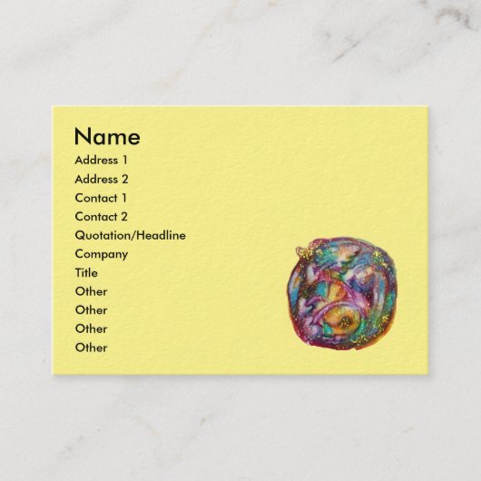 GARDEN VAN DE VERLORENDE SCHADOWS / VRIJ EN BUTTER VISITEKAARTJE (Voorkant)