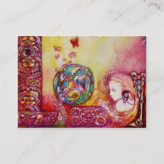 GARDEN VAN DE VERLORENDE SCHADOWS - VRIJ EN BUTTER VISITEKAARTJE (Achterkant)