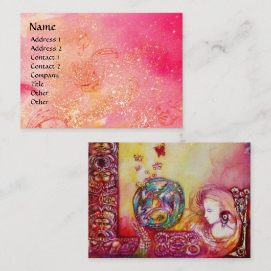 GARDEN VAN DE VERLORENDE SCHADOWS - VRIJ EN BUTTER VISITEKAARTJE (Voorkant / Achterkant)