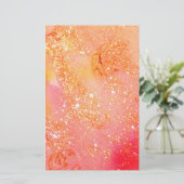 GARDEN VAN DE VERLORENDE SCHADUWEN, roze goud Briefpapier (Staand voorkant)