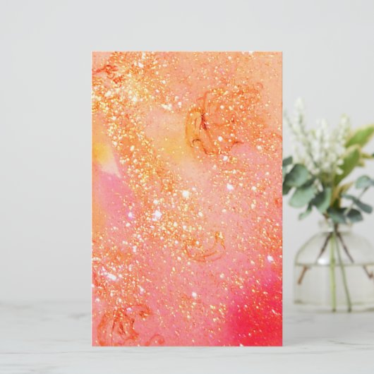 GARDEN VAN DE VERLORENDE SCHADUWEN, roze goud Briefpapier (Staand voorkant)