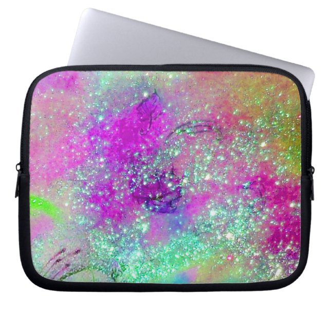 GARDEN VAN DE VERLORENDE SCHADUWEN/roze paars vioo Laptop Sleeve (Voorkant)