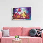 GARDEN VAN DE VERLORENDE SHADOWS DIE RODE DRAGON V CANVAS AFDRUK (Insitu (Woonkamer))