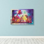 GARDEN VAN DE VERLORENDE SHADOWS DIE RODE DRAGON V CANVAS AFDRUK (Insitu (Houten vloer))