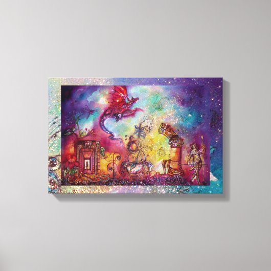 GARDEN VAN DE VERLORENDE SHADOWS DIE RODE DRAGON V CANVAS AFDRUK (Voorkant)