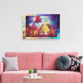 GARDEN VAN DE VERLORENDE SHADOWS DIE RODE DRAGON V CANVAS AFDRUK (Insitu (Woonkamer))