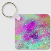 GARDEN VAN DE VERLORENDE SHADOWS - Roze paarse vio Sleutelhanger (Voorkant)