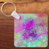GARDEN VAN DE VERLORENDE SHADOWS - Roze paarse vio Sleutelhanger (Voorkant)