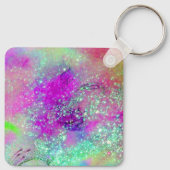 GARDEN VAN DE VERLORENDE SHADOWS - Roze paarse vio Sleutelhanger (Achterkant)