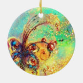 GARDEN VAN HET VERLORENDE SCHADOWS Blue Photo Temp Keramisch Ornament (Achterkant)