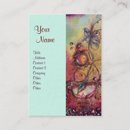 GARDEN VAN HET VERLORENDE SCHADOWS - BUTTERFLY-PLA VISITEKAARTJE (Voorkant)