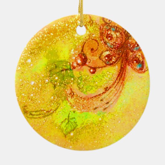 GARDEN VAN HET VERLORENDE SCHADOWS- BUTTERFLY-PLAN KERAMISCH ORNAMENT (Achterkant)