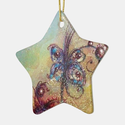 GARDEN VAN HET VERLORENDE SCHADOWS- BUTTERFLY-PLAN KERAMISCH ORNAMENT (Links)