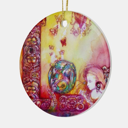 GARDEN VAN HET VERLORENDE SCHADOWS- BUTTERFLY-PLAN KERAMISCH ORNAMENT (Links)