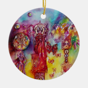 GARDEN VAN HET VERLORENDE SCHADOWS- BUTTERFLY-PLAN KERAMISCH ORNAMENT