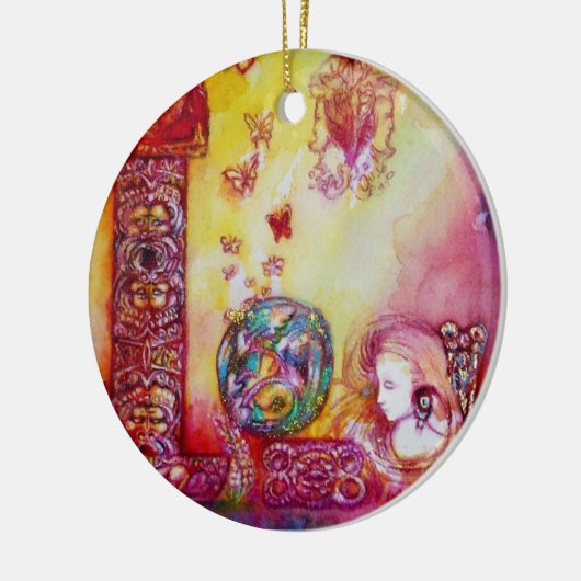 GARDEN VAN HET VERLORENDE SCHADOWS- BUTTERFLY-PLAN KERAMISCH ORNAMENT (Links)